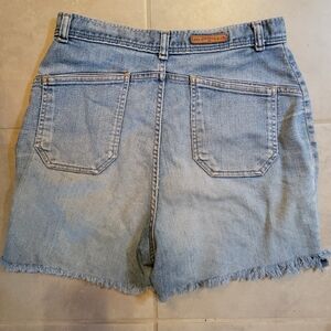 Vintage Leather Tab Levi's Women's Denim Jean Cut Off High Rise Shorts 27"